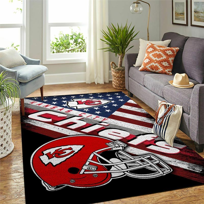 Kansas City Chiefs Rug NFL Area Rug Bathroom Rugs Indoor Rugs Rectangle Carpet
