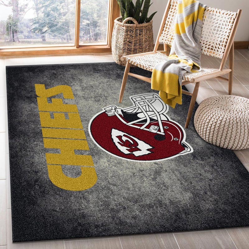 Kansas City Chiefs Area Rug NFL Area Rug Bedroom Area Rug Outdoor Rug Rectangle Carpet