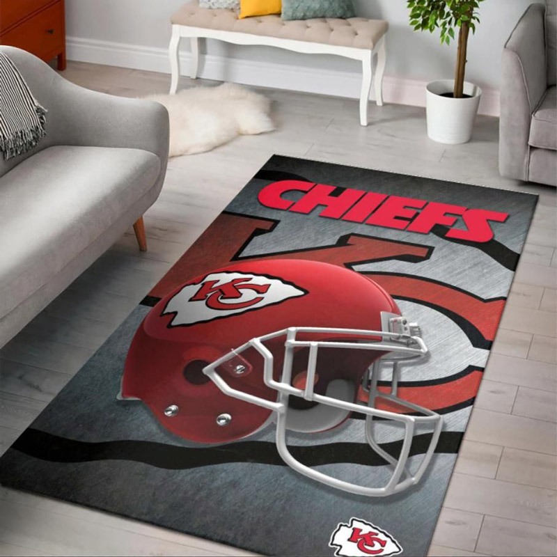 Kansas City Chiefs Area Rug NFL Area Rug Living Room Area Rug Indoor Outdoor Rug Rectangle Carpet