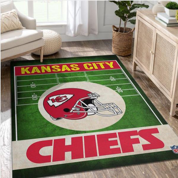 Kansas City Chiefs Area Rug NFL Area Rug Dining Room Rugs Indoor Outdoor Rugs Rectangle Carpet