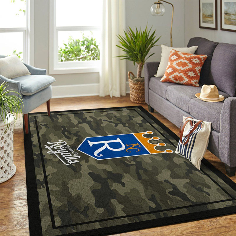 Kansas City Royals Area Rug MLB Area Rug Bedroom Area Rug Outdoor Rugs Rectangle Carpet