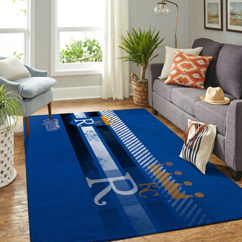 Kansas City Royals Rug MLB Area Rug Bedroom Area Rug Indoor Rug Rectangle Carpet