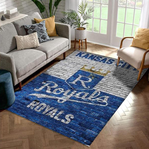 Kansas City Royals Rug MLB Area Rug Kitchen Rug Indoor Rugs Rectangle Carpet