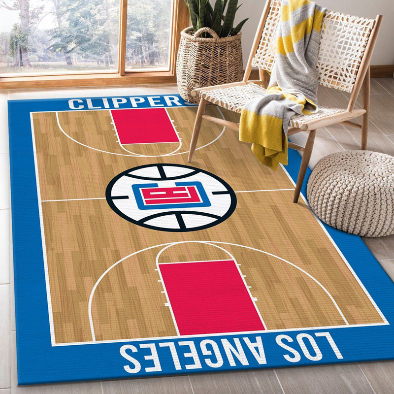 La Clippers Rug NBA Area Rug Dining Room Rug Indoor Outdoor Rugs Rectangle Carpet