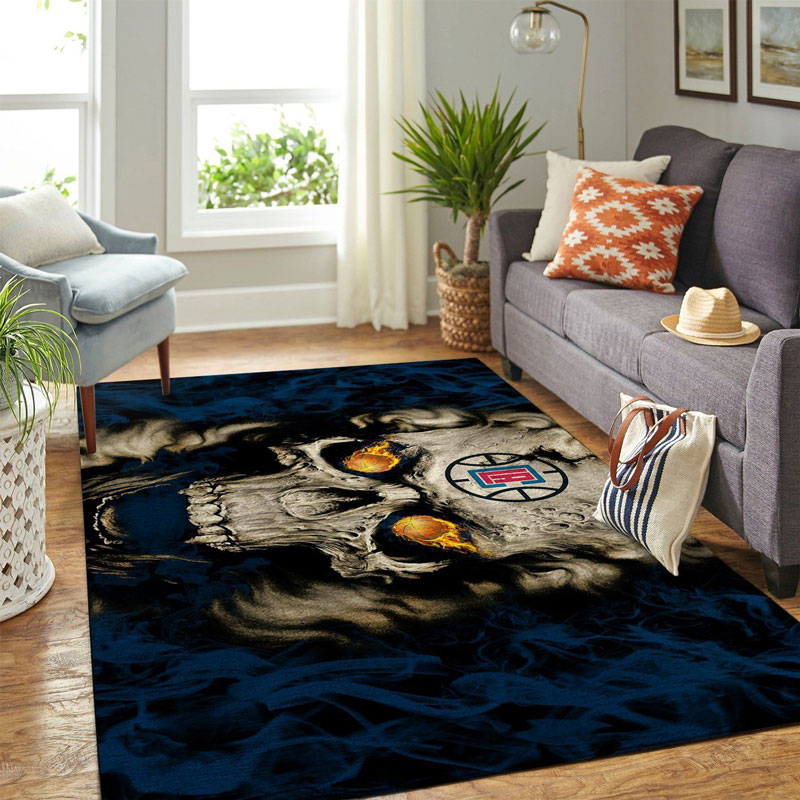 La Clippers Area Rug NBA Area Rug Living Room Area Rug Indoor Outdoor Rug Rectangle Carpet