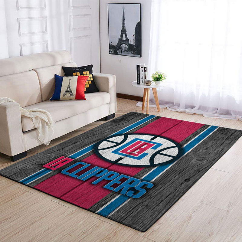 La Clippers Rug NBA Area Rug Dining Room Rugs Indoor Rugs Rectangle Carpet