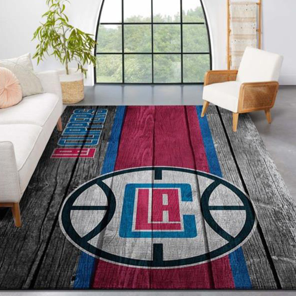 La Clippers Rug NBA Area Rug Bedroom Area Rug Indoor Rugs Rectangle Carpet