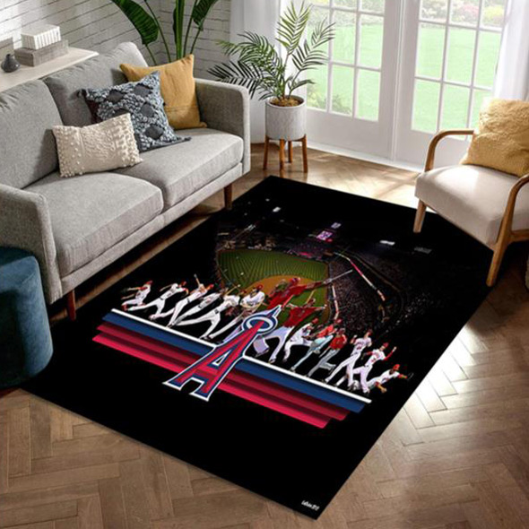 Los Angeles Angels Rug MLB Area Rug Living Room Rug Outdoor Rug Rectangle Carpet