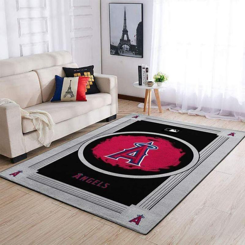 Los Angeles Angels Area Rug MLB Area Rug Dining Room Rugs Indoor Outdoor Rug Rectangle Carpet