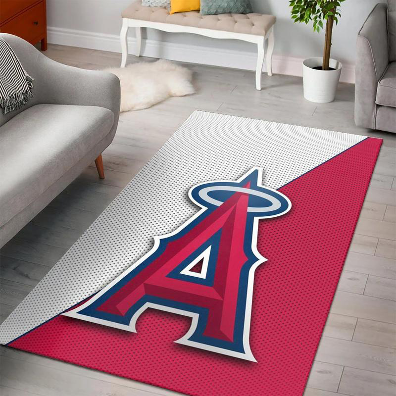 Los Angeles Angels Rug MLB Area Rug Bedroom Area Rug Indoor Rugs Rectangle Carpet