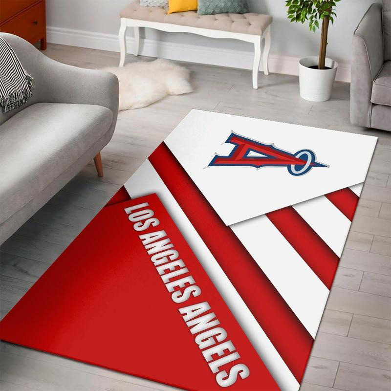 Los Angeles Angels Rug MLB Area Rug Bathroom Rug Outdoor Rug Rectangle Carpet