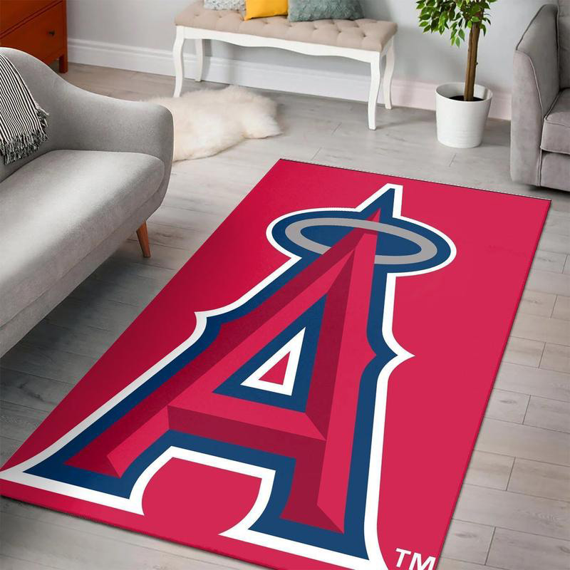 Los Angeles Angels Area Rug MLB Area Rug Kitchen Rug Indoor Outdoor Rug Rectangle Carpet