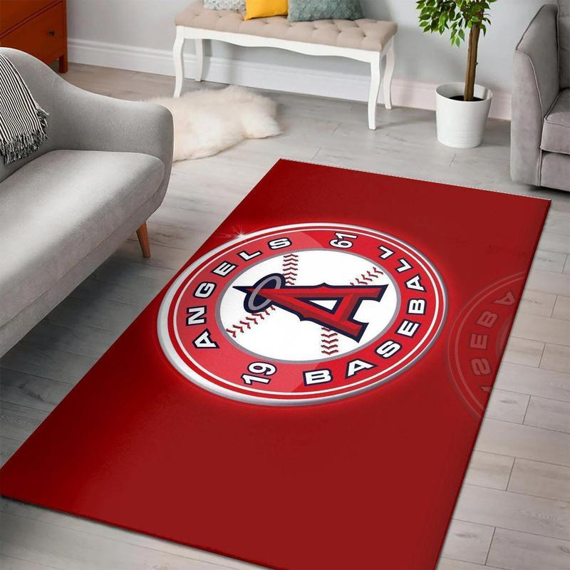 Los Angeles Angels Rug MLB Area Rug Living Room Rug Indoor Rug Rectangle Carpet