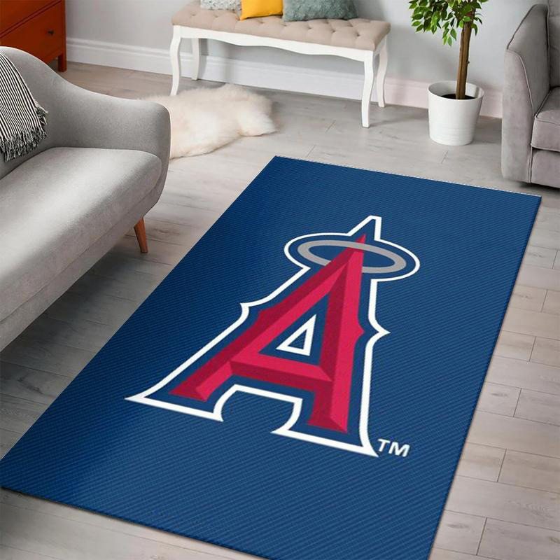 Los Angeles Angels Area Rug MLB Area Rug Bedroom Rug Outdoor Rugs Rectangle Carpet