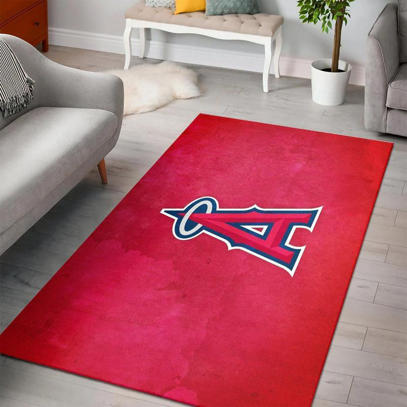 Los Angeles Angels Rug MLB Area Rug Kitchen Rug Indoor Rug Rectangle Carpet