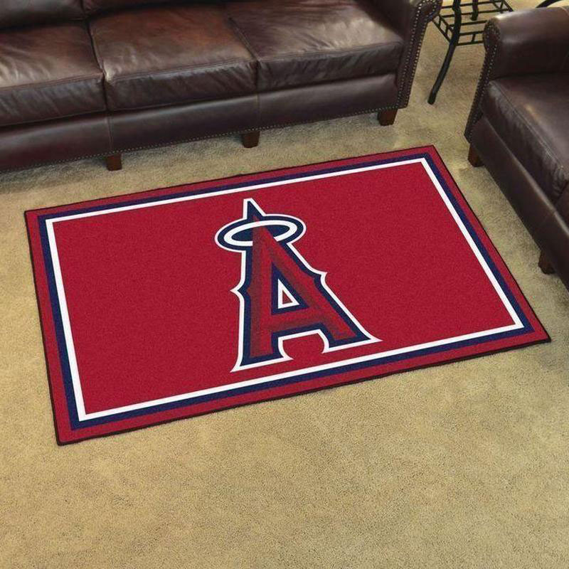 Los Angeles Angels Area Rug MLB Area Rug Living Room Area Rug Outdoor Rug Rectangle Carpet