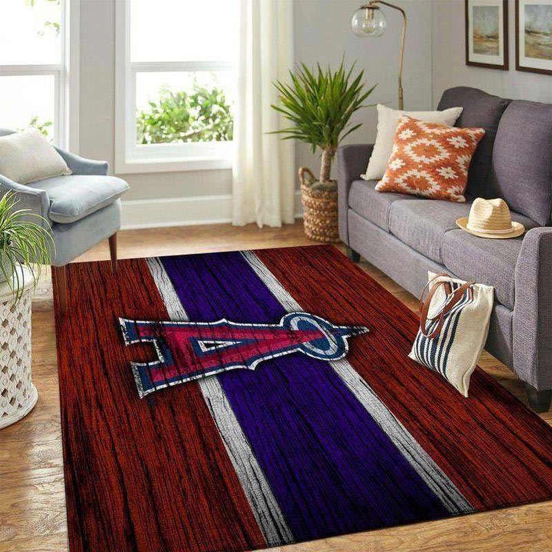 Los Angeles Angels Rug MLB Area Rug Living Room Area Rug Indoor Outdoor Rug Rectangle Carpet