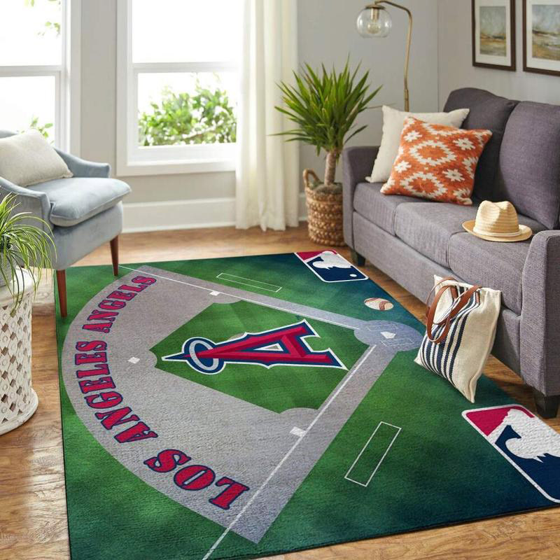 Los Angeles Angels Area Rug MLB Area Rug Bathroom Rug Indoor Outdoor Rugs Rectangle Carpet