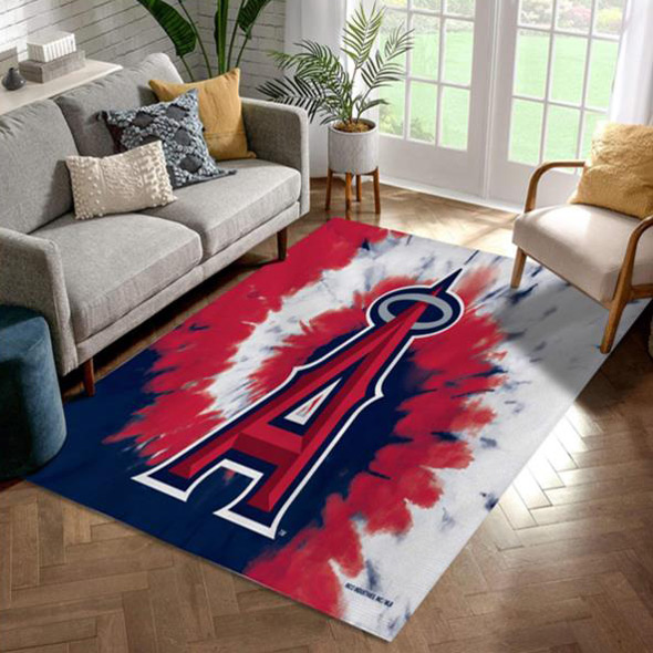 Los Angeles Angels Rug MLB Area Rug Kitchen Rug Outdoor Rugs Rectangle Carpet