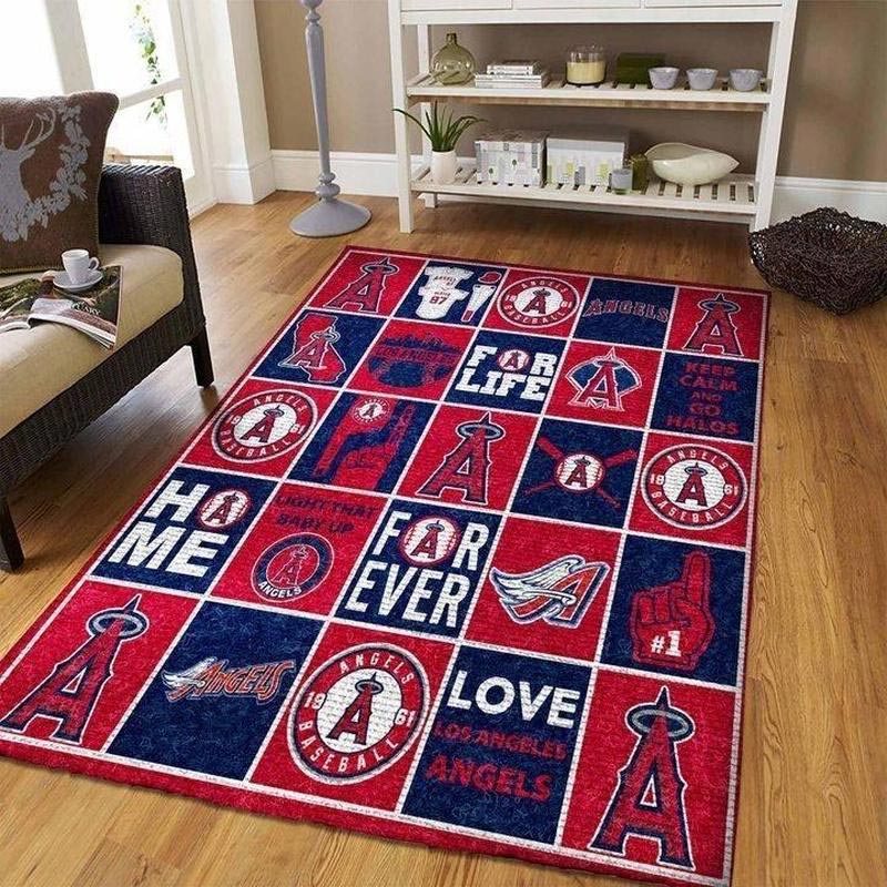 Los Angeles Angels Rug MLB Area Rug Bedroom Rug Outdoor Rug Rectangle Carpet