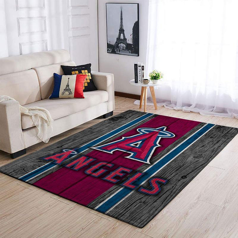 Los Angeles Angels Area Rug MLB Area Rug Bedroom Area Rug Outdoor Rug Rectangle Carpet