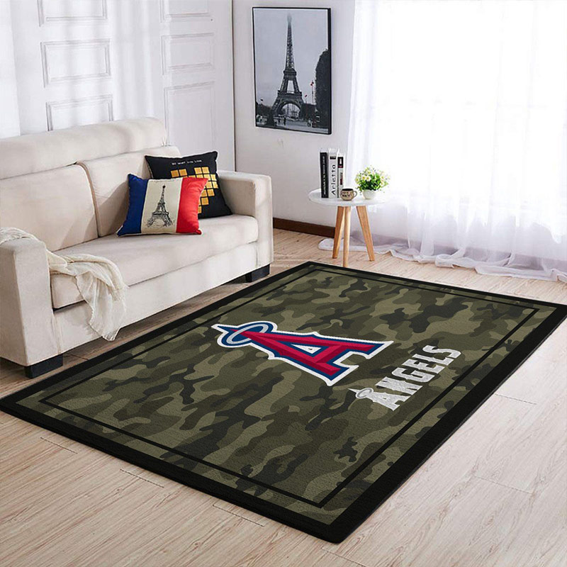 Los Angeles Angels Area Rug MLB Area Rug Dining Room Rug Outdoor Rug Rectangle Carpet