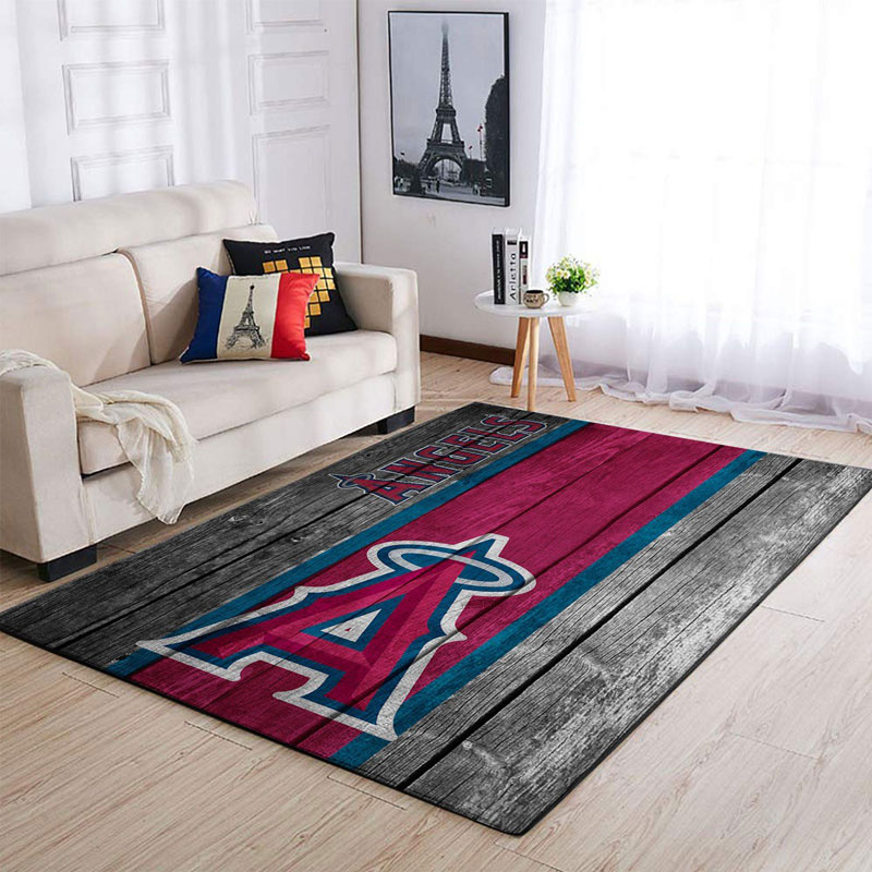 Los Angeles Angels Area Rug MLB Area Rug Living Room Area Rug Indoor Outdoor Rugs Rectangle Carpet