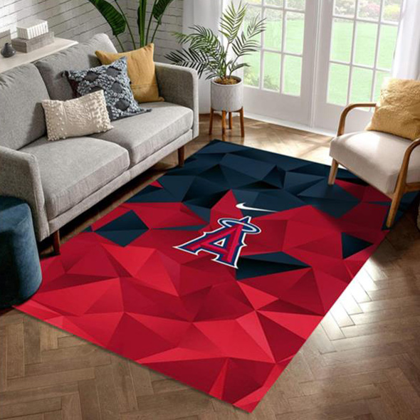 Los Angeles Angels Rug MLB Area Rug Bedroom Rug Indoor Outdoor Rugs Rectangle Carpet
