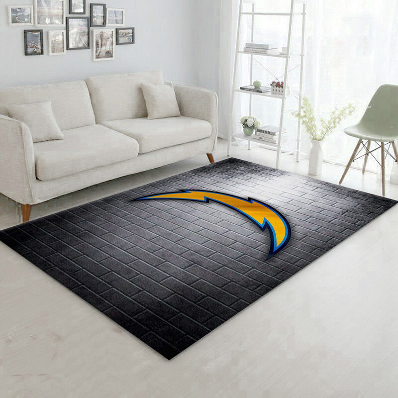 Los Angeles Chargers Rug NFL Area Rug Dining Room Rugs Outdoor Rugs Rectangle Carpet