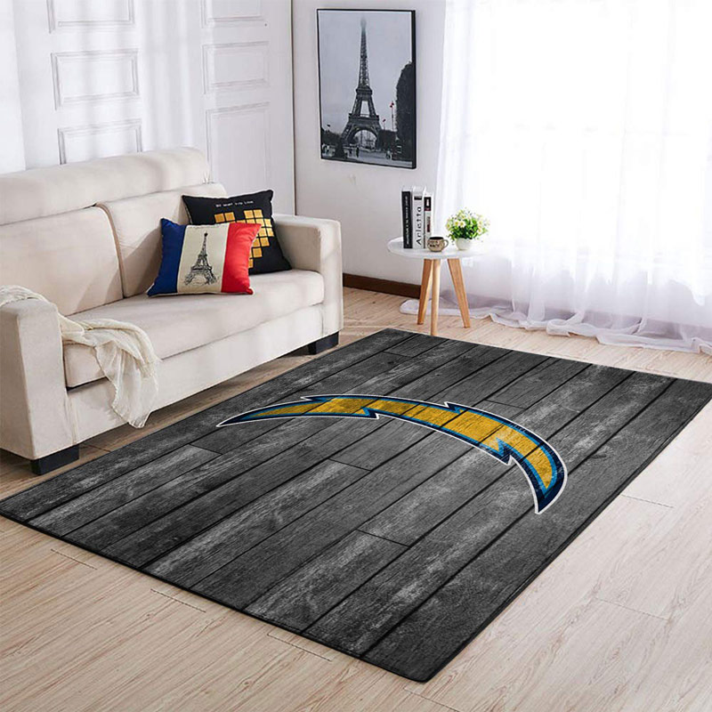 Los Angeles Chargers Rug NFL Area Rug Bedroom Rug Indoor Outdoor Rug Rectangle Carpet