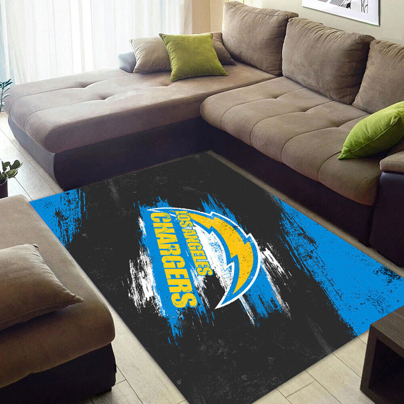 Los Angeles Chargers Area Rug NFL Area Rug Kitchen Rug Indoor Outdoor Rug Rectangle Carpet