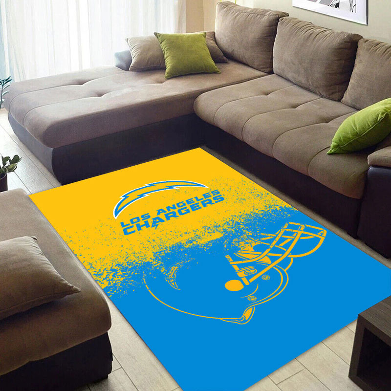 Los Angeles Chargers Rug NFL Area Rug Bathroom Rugs Outdoor Rugs Rectangle Carpet