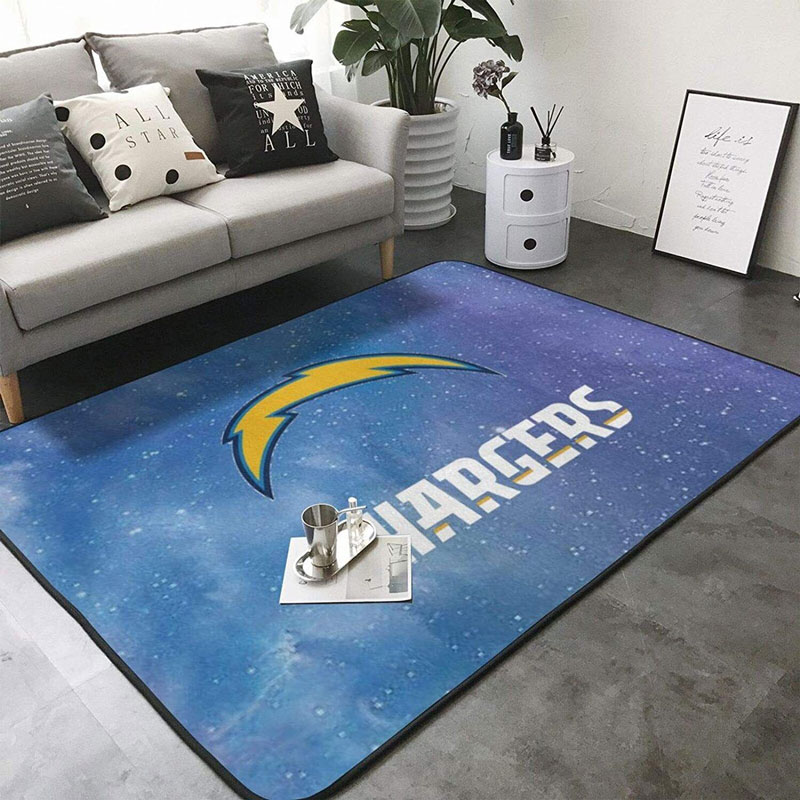 Los Angeles Chargers Rug NFL Area Rug Living Room Rug Indoor Rug Rectangle Carpet