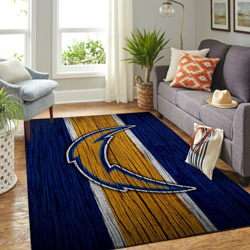 Los Angeles Chargers Rug NFL Area Rug Dining Room Rugs Outdoor Rug Rectangle Carpet
