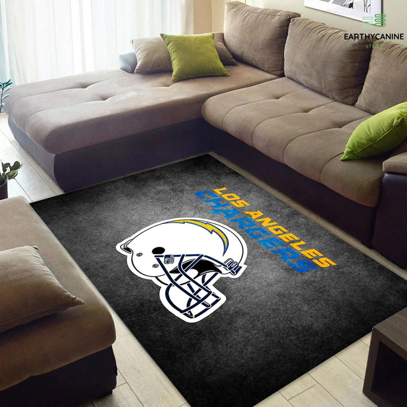 Los Angeles Chargers Area Rug NFL Area Rug Bathroom Rugs Outdoor Rug Rectangle Carpet