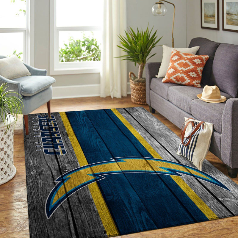Los Angeles Chargers Rug NFL Area Rug Bedroom Rug Indoor Outdoor Rugs Rectangle Carpet