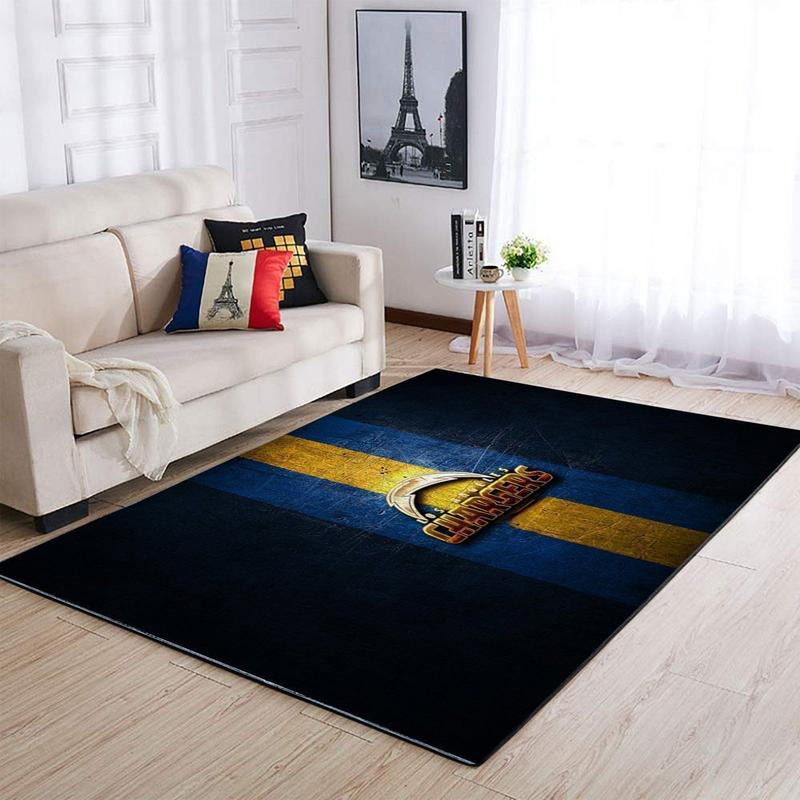 Los Angeles Chargers Area Rug NFL Area Rug Dining Room Rug Indoor Outdoor Rug Rectangle Carpet