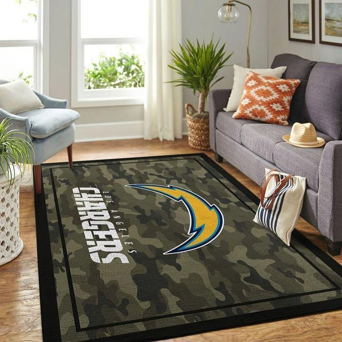 Los Angeles Chargers Area Rug NFL Area Rug Kitchen Rug Indoor Rug Rectangle Carpet