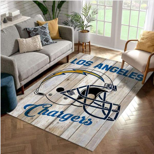 Los Angeles Chargers Area Rug NFL Area Rug Bathroom Rugs Indoor Outdoor Rug Rectangle Carpet