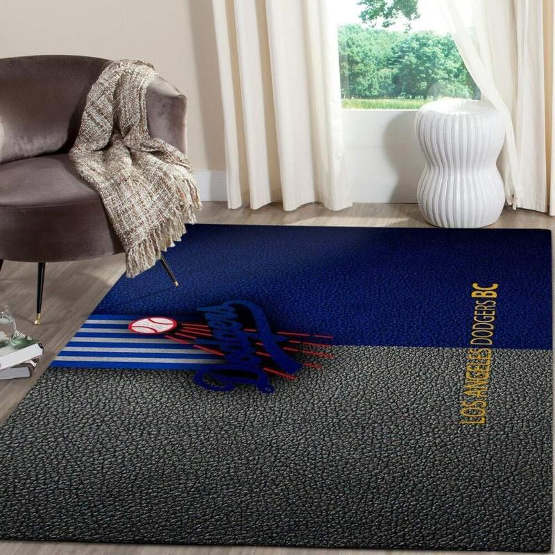 Los Angeles Dodgers Area Rug MLB Area Rug Kitchen Rug Indoor Outdoor Rugs Rectangle Carpet