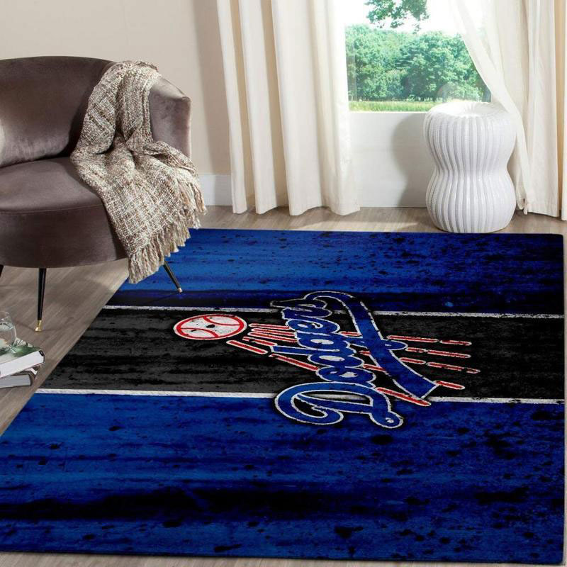 Los Angeles Dodgers Rug MLB Area Rug Bathroom Rugs Outdoor Rugs Rectangle Carpet