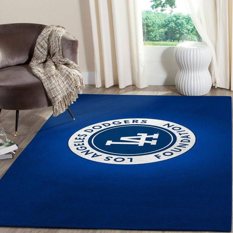 Los Angeles Dodgers Rug MLB Area Rug Bedroom Area Rug Outdoor Rug Rectangle Carpet