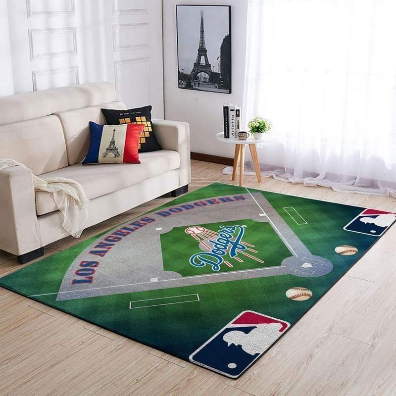 Los Angeles Dodgers Rug MLB Area Rug Kitchen Rug Outdoor Rugs Rectangle Carpet