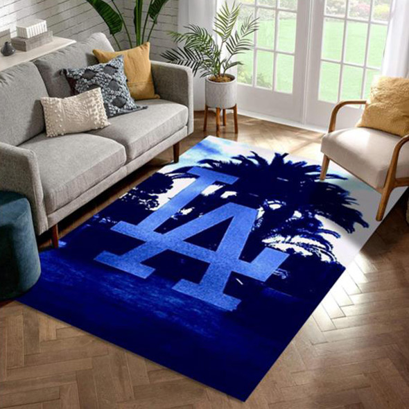Los Angeles Dodgers Area Rug MLB Area Rug Living Room Rug Outdoor Rug Rectangle Carpet
