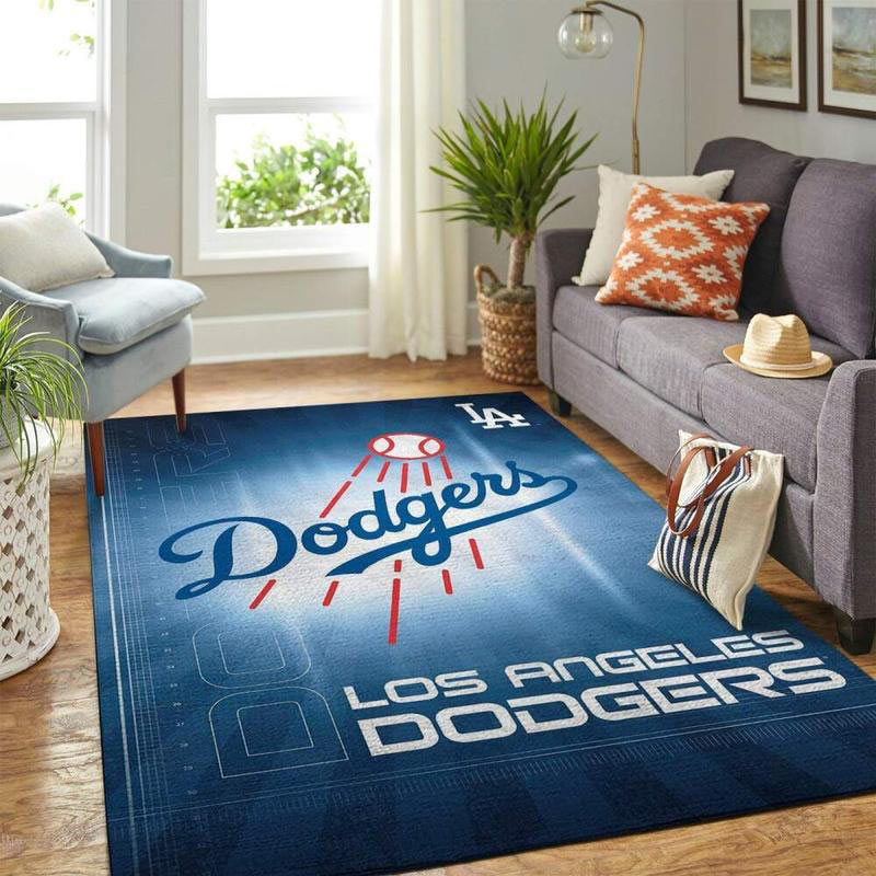 Los Angeles Dodgers Area Rug MLB Area Rug Kitchen Rug Indoor Rug Rectangle Carpet