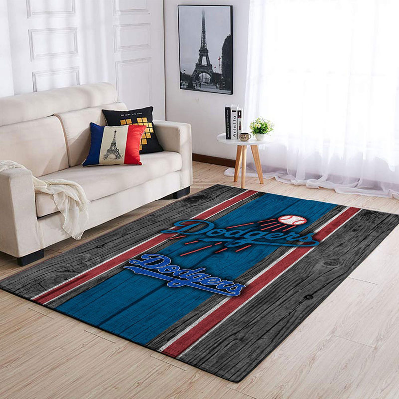 Los Angeles Dodgers Area Rug MLB Area Rug Bedroom Area Rug Indoor Outdoor Rug Rectangle Carpet