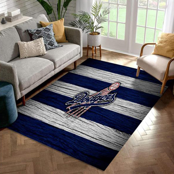 Los Angeles Dodgers Rug MLB Area Rug Living Room Area Rug Outdoor Rug Rectangle Carpet