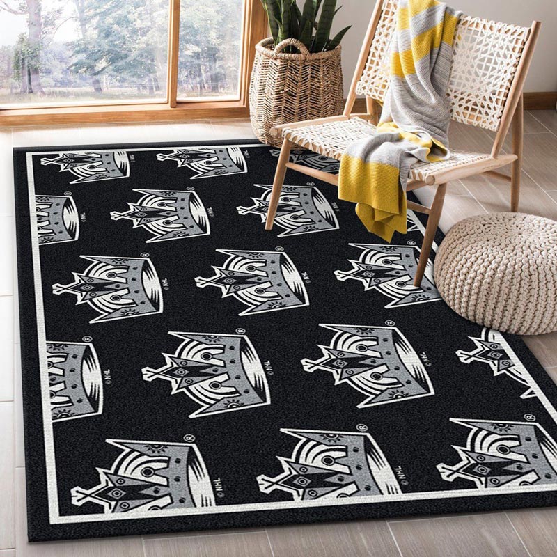Los Angeles Kings Area Rug NHL Area Rug Dining Room Rug Outdoor Rug Rectangle Carpet
