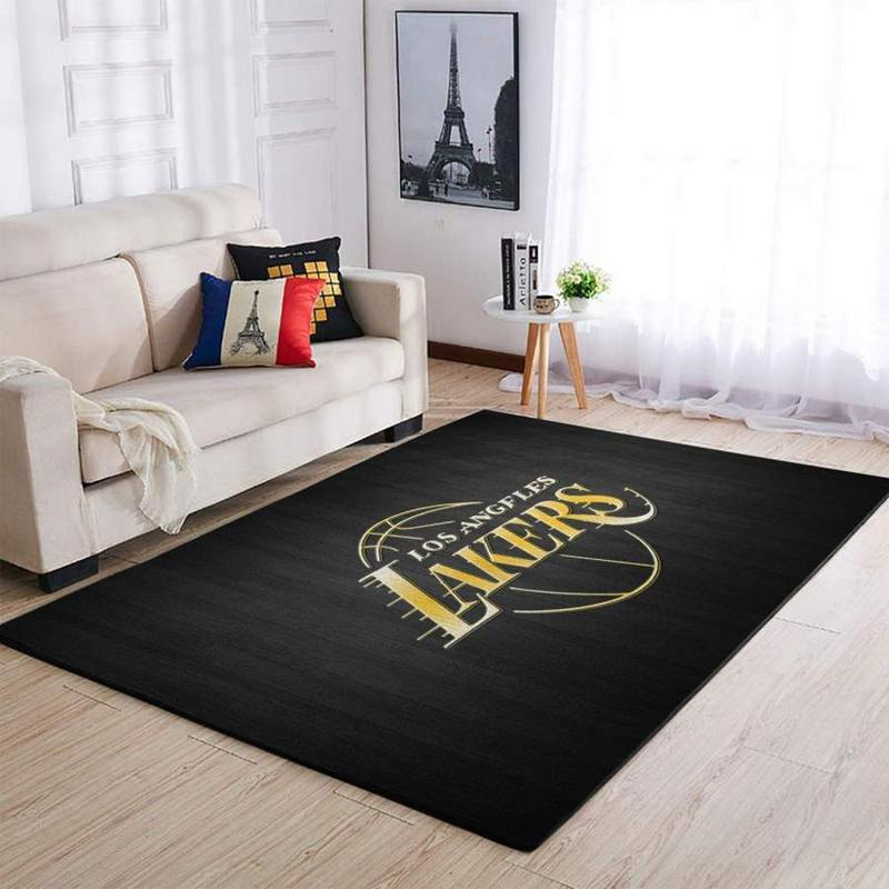 Los Angeles Lakers Rug NBA Area Rug Living Room Area Rug Indoor Rugs Rectangle Carpet