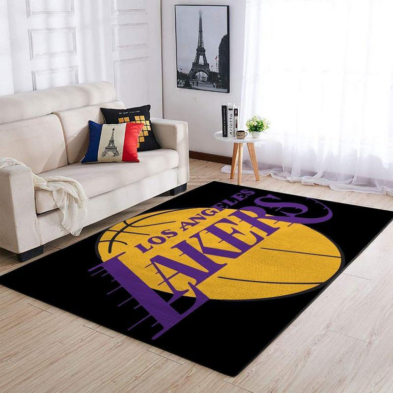 Los Angeles Lakers Rug NBA Area Rug Living Room Area Rug Indoor Outdoor Rugs Rectangle Carpet